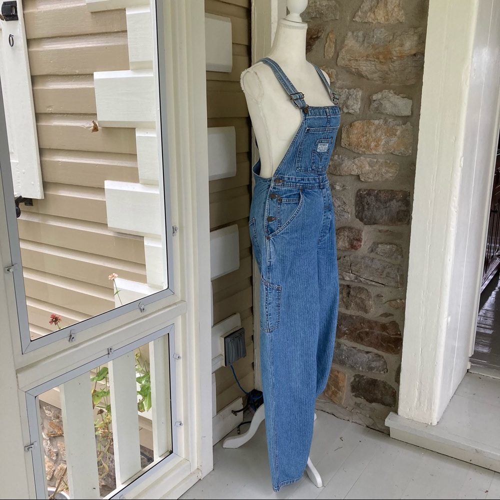 RARE 97 vintage Levi’s overalls 977 seersucker stripe small - Picture 6 of 16